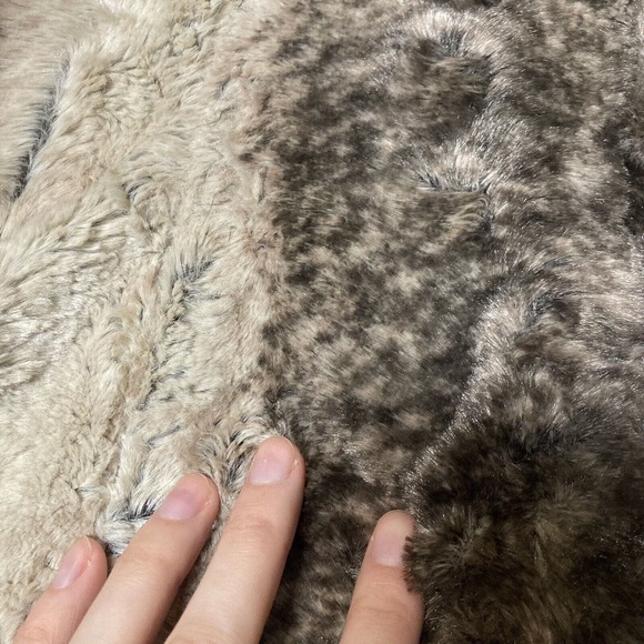 L PL super soft faux fur vest open front Kate Rosie petite - Picture 7 of 9